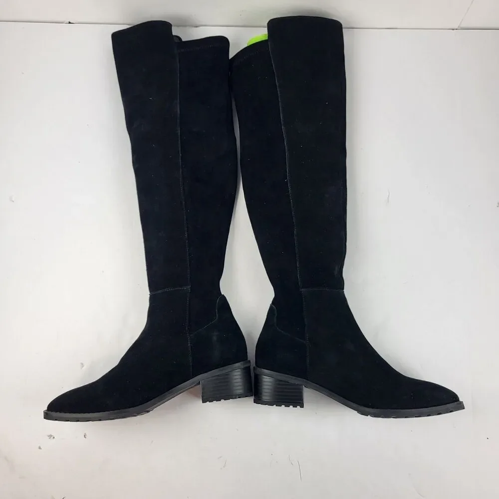 Blondo Starla Waterproof Black Suede Over The Knee Boots Size 7.5M
